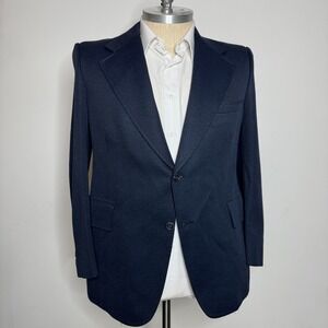 Vintage Hart Schaffner Marx Herringbone 42R Blazer Jacket Menswear Elegant